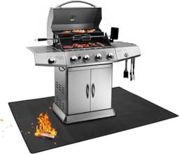 Grote hittebestendige mat voor barbecue en grill, waterdicht, ideaal voor vuurfestivals en bescherming tegen olie en vlammen — thumbnail 1