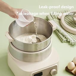 Deeg Mixer - Automatische Kneedmachine - Zelf Bakken - 15 Minuten Klaar - 5 Liter Capaciteit - Zilver — thumbnail 2