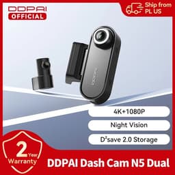 Cherrys Finds - Dashcam - Dashcam Met Voor- En Achtercamera - 4K Ultra HD - Dashcam voor auto - Met 64GB SD Kaart - Zwart — thumbnail 4