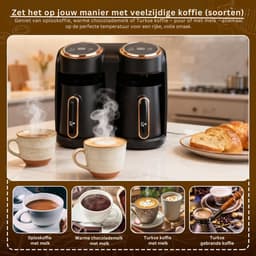 HEZIVO® Koffiezetapparaat met Thermoskan - Filterkoffie - Turks Koffie Apparaat - 600 W — thumbnail 3