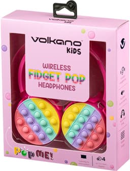 Volkano Koptelefoon kinderen - Hoofdtelefoon - Fidget Series - Koptelefoon Draadloos met Bluetooth - Kinder Koptelefoon - Verstelbaar - AUX in - Roze — thumbnail 5