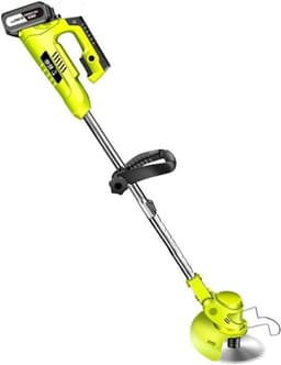 Elektrische Grasmaaier - Gazon Trimmer - Tuin Onderhoud - Lithium Batterij - 2 cm Snijdiameter - Groen — thumbnail 1
