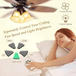 Ventilator Afstandsbediening - Plafond Ventilator - Bediening Op Afstand - Met Lichtdimmer Functie - 3039 MHz - Wit — thumbnail 1