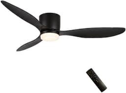 Freelight Plafondventilator Brezza Zwart incl. Led 132cm — thumbnail 1