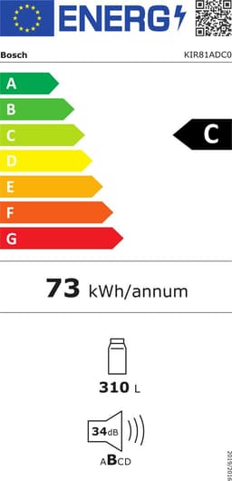 Bosch KIR81ADC0 Serie 6 – Inbouw Koelkast - 177.2 cm – Vlakscharnier – SoftClose – Zeer stil - VitaFresh XXL 0°C: houd etenswaren langer vers met extra ruime vershoudlades - Ledverlichting — thumbnail 2
