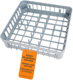 Vaatwasmand voor glazen - Glazenkorf Vaatwasser - Vaat Reinigen - 40 Houders - 400 x 400 x 110 mm - Grijs — thumbnail 1