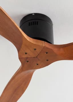 CREATE - Plafondventilator 40W silent 100% hout - S - Geen licht - Afstandsbediening - WIND CALM NATURAL WOOD — thumbnail 2