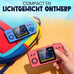 Retro Game Console – Handheld Spelcomputer voor kinderen – Gameboy – Reisspeelgoed – LCD-kleurenscherm – 266 Games — thumbnail 4
