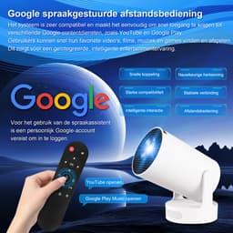 Mini Beamer HY300Ultra – 4K-ondersteuning, Android 11, WiFi 6, Automatische Correctie, 180° Draaibaar, Draagbaar — thumbnail 2