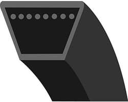 V-snaar Grasmaaier - Vervangende riem - Onderhoud Tuin - Originele pasvorm - 43 inch - Zwart