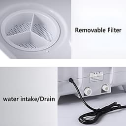 Desktop Vaatwasser - Mini Vaatwasser Aanrecht - Snel Afwassen - Sterilisatie 72°C - 40cm Breed - Wit — thumbnail 4