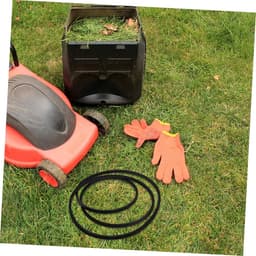 Grasmaaier riem - Maaiers aandrijfriem - Gazononderhoud - Duurzaam rubber - 107 cm lengte - Zwart — thumbnail 2