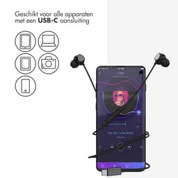imoshion Bedrade Oordopjes met USB-C Aansluiting - In-Ear Oortjes met Draad - Zwart — thumbnail 3
