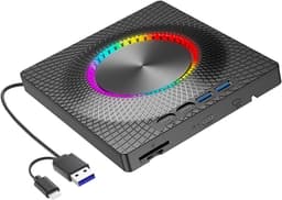 Externe Schijf - Draagbare Recorder - Gegevens Back-up - Multifunctioneel Type C - 140x160MM - Zwart — thumbnail 1