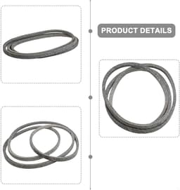 Dek aandrijfriem - Grasmaaier riem - Gazon onderhoud - Vezel materiaal - 5/8 x 111 Inch - Zwart — thumbnail 3