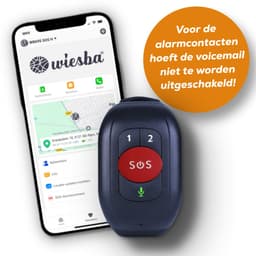 Wiesba WB62S SOS-Knop - GPS Horloge Senior - Smartwatch voor Ouderen - Persoonlijke alarmen - alarm horloge ouderen - GPS Horloge Alzheimer - Valdetectie - Persoonlijk alarm — thumbnail 1