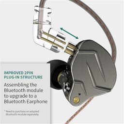KZ ZSN PRO X - In-Ear Monitors - IEM - Muziek & Gaming Oortjes - Oordoppen - Verwisselbare Kabel - Hybride Drivers - Ergonomisch Design – Blauw — thumbnail 3