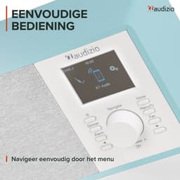 Internet radio - Audizio Cosa - FM en DAB radio - Kleine radio met Bluetooth - Wekkerfunctie - Blauw — thumbnail 5