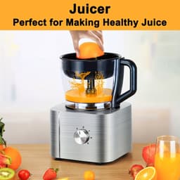 Blender-foodprocessor-keukenmachine 11 in 1-Mixen, Kneedden, Malen, Kloppen en Sapcentrifugeren- 1100W- 3 Snelheden-3,2L Kom en 1,5L Blenderkan. — thumbnail 2
