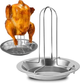 Stainless Steel Kippenhouder voor de Grill - Ideaal voor Oven en BBQ - Duurzaam en Handig Grillaccessoire — thumbnail 1