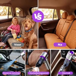 2-in-1 kruimeldief – Handstofzuiger - Draadloze stofzuiger – 22.000Pa - auto stofzuiger - Drie standen instelbaar - Voor thuis & auto — thumbnail 5