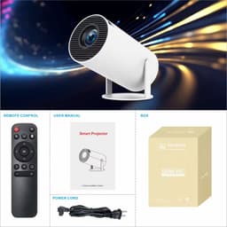Beam Buddy Ultra HD 4K -Slimme projector - beamer - Thuis - buiten- camping - Draagbaar - 4K Ultra HD - Woonkamerprojector - Draadloze schermspiegeling- ideaal voor het WK — thumbnail 2