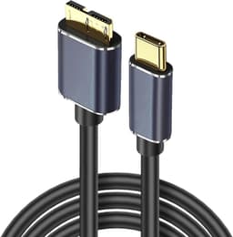 Externe Harde Schijf - Mobiele Opslag - Snelle Data Overdracht - Universele Type-C - 100 cm - Zilver — thumbnail 1