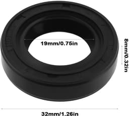 Dailygoods- Asolie-afdichting 19x32x8mm - 4 Stuks - Compatibel met Husqvarna/Craftsman - Tuff Torq K55B/K46F - Hittebestendig - Siliconenrubber - Oliekeerring — thumbnail 5