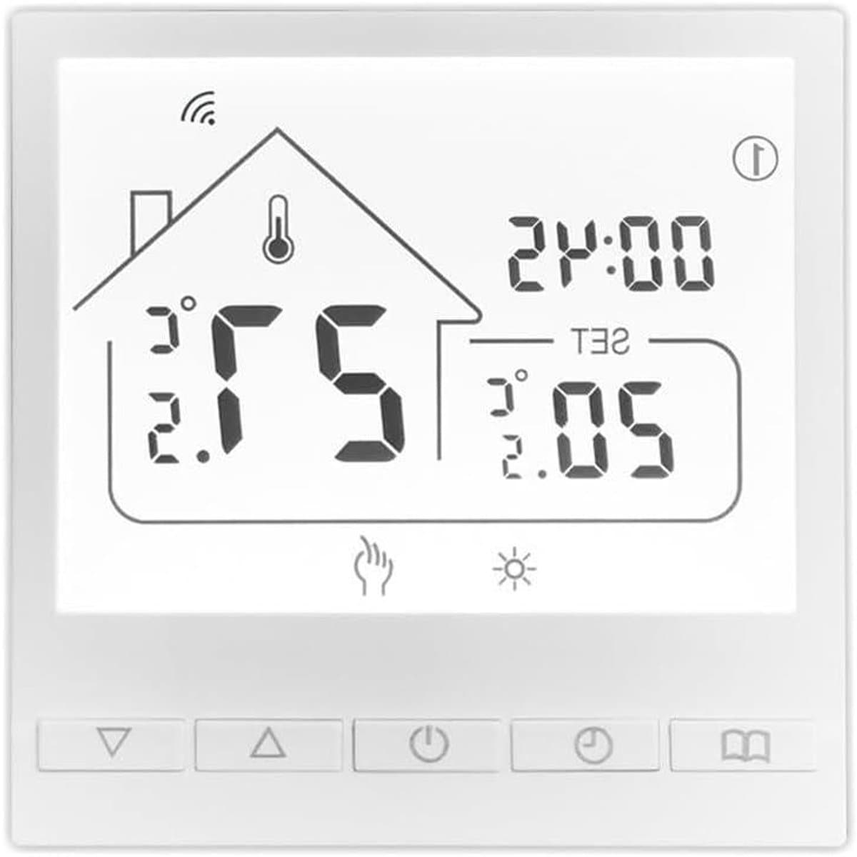 Slimme Thermostaat - App Bediening - Comfort Verhoging - Programmeerbaar Schema - 86x86x40MM - Wit — afbeelding 1