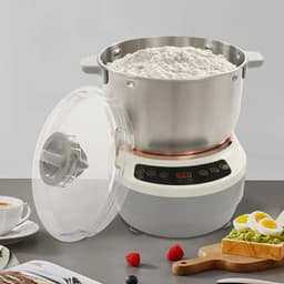 Damenzo - Deegmachine - Deegkneedmachine - Keukenmachine - Deegmixer - Mixer - Kneedmachine - 250 W - Capaciteit 7 Liter - Wit — thumbnail 4
