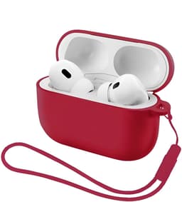 Studio Air® Airpods Hoesje Pro 3 Siliconen Case - Bordeaux Rood - Soepel Airpod Hoesje voor Airpods Pro 3 (model 2025) — thumbnail 1