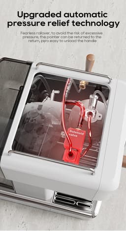 HiBREW H10 Plus Espressomachine – 20 Bar – Semi-automatische - Dubbele Temperatuurregeling (PID+NTC) – Flow & Temperatuur Instelbaar – Cold Brew (25°C) – Stoompijp – 1,8L Watertank – 1230W - Wit — thumbnail 4
