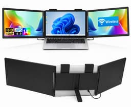 Wireless Portable Monitor Double - 14 inch - Draagbare Monitor FHD 1080P - Scherm voor Laptop - Windows/Mac/Phone/Games - Scherm uitrbeider Laptop — thumbnail 1