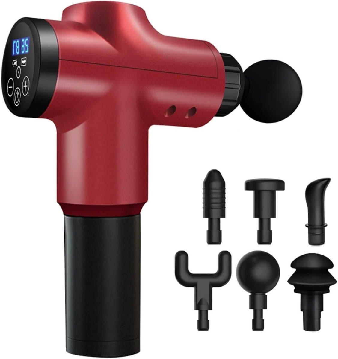 Massagepistool - Spierstimulator - Herstel Na Sport - 39 Snelheden - 1.7 kg - Rood — afbeelding 1