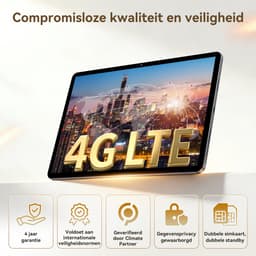 ExcitPower T12 Pro Tablet - 11.5 inch - 8000mAh- 24GB RAM - 256GB - 4G Dubbele Simkaart - WiFi 6 - Android 16 - Grijs — thumbnail 4