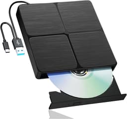 Externe Schijf - Optische Drive - Films Kijken - USB 3.0 Connectie - Compact Formaat - Zwart — thumbnail 1