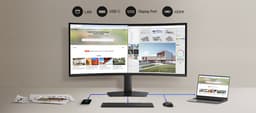Samsung ViewFinity S8 S85TH LS40H850TAUXEN 5K2K WUHD 144Hz Monitor - 40 inch -TB 5.0 - TCO -EPEAT Gold - Energy star — thumbnail 3