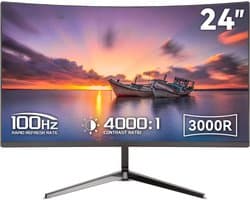 FlexVer® Curved Monitor - Beeldscherm - Computer - 24 Inch - Zwart