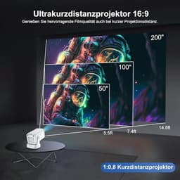 4K Smart Mini Beamer met WiFi 6 en Bluetooth 5.4 — thumbnail 3