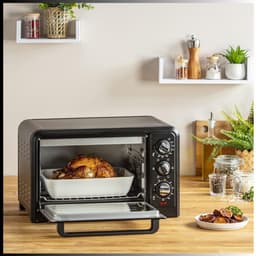 RUX® Heteluchtoven - Oven - Airfryer Oven - 28 Liter - Zwart - ‎32cm x 47cm x 28cm — thumbnail 5