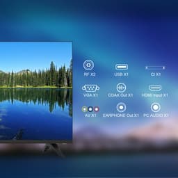 ANTTEQ AE24H5-Q1 - 24 inch (60 cm) HD LED TV - Triple Tuner (DVB-S2/T2/C) - Hotelmodus - Dolby Audio — thumbnail 4