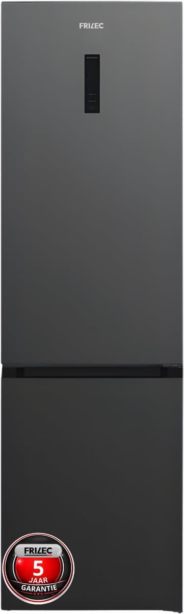 Frilec BONN388-NFD-040ADG - Koelvriescombinatie - Zuinig A-Label - 201 cm Hoog - Display - Fast Freeze - Multiflow - 5 Jaar Garantie - 377L - No Frost - Dark Grey — afbeelding 1