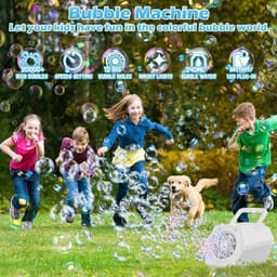 Draagbare Automatische Professionele Bellenblazer USB Oplaadbaar - 10000 Bellen/Min, 2 Snelheden, Reservoir 240ML, Bellenblaasspeelgoed voor Kinderen — thumbnail 3