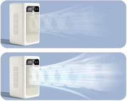 VHV-Mini Aircooler voor Bureau - Stille Tafelventilator met Timer - Mobiele Luchtkoeler met USB - Compacte Waterairco voor Slaapkamer, Studentenkamer, Kantoor en Outdoor Camping — thumbnail 4
