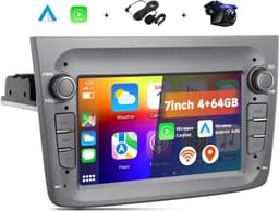 Boscer Android 15 Autoradio - Geschikt voor Alfa Romeo Mito (2008-2018) - 4+64GB - 8.2 inch HD IPS Touchscreen - Draadloze Apple CarPlay & Android Auto - GPS Navigatie - WIFI, Bluetooth, USB & MP5 - Microfoon & AHD Achteruitrijcamera — thumbnail 1