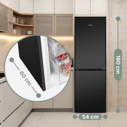 Bomann KG 7360 – No-Frost Koel- vriescombinatie – 247 Liter – 181 cm hoog – Energieklasse D – Dark Inox Look — thumbnail 5