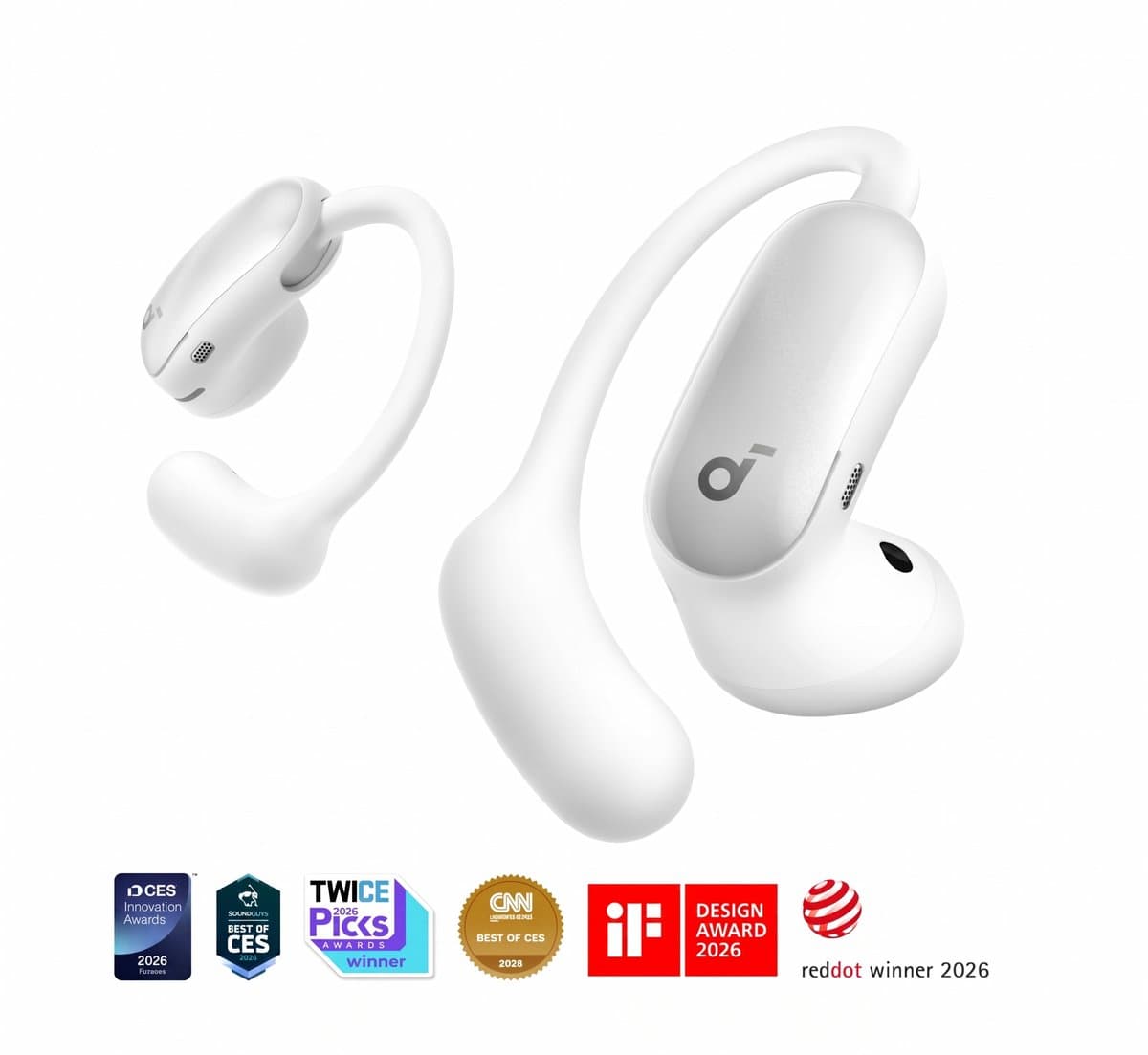soundcore AeroFit 2 Pro by Anker - Eerste hoofdtelefoon met 2 draagmodi - 2-in-1 open ear hoofdtelefoon & semi-open - Ear ruisonderdrukking - Bluetooth 6.1 - Hi-Res - LDAC - Spatial audio — afbeelding 1
