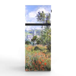 NUNKI MEDIUM-AMONE / Dubbel-Deurs Koelkast, E Klasse, 206l, Claude Monet - Zicht op Vétheuil, Satin (ALL sides) — thumbnail 1
