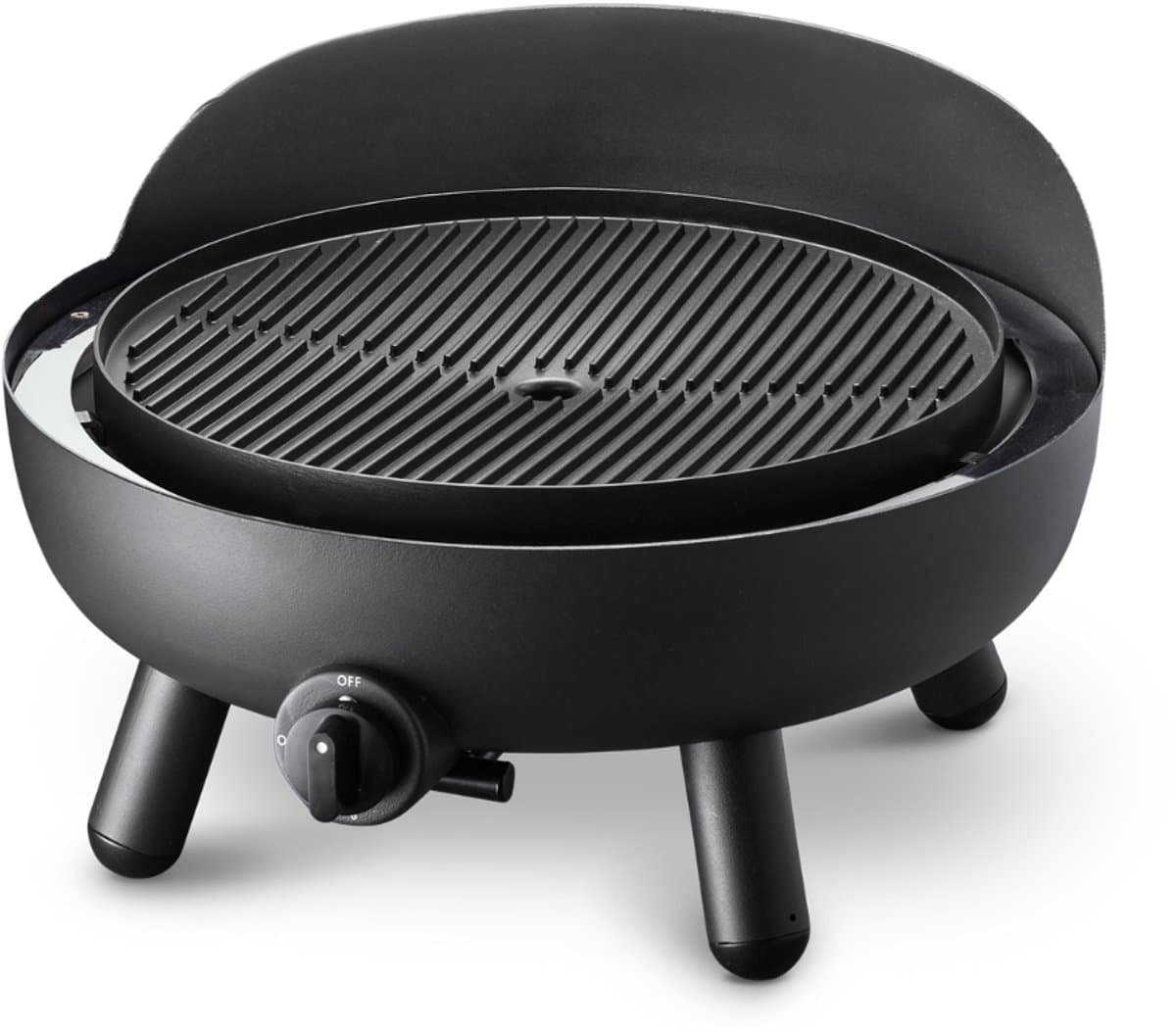 Rookvrije Gasbarbecue - Gas BBQ - Vetafvoer - Gietaluminium grill plaat met ribbels - Rookvrij - incl. Pizzaoven accessoires — afbeelding 1