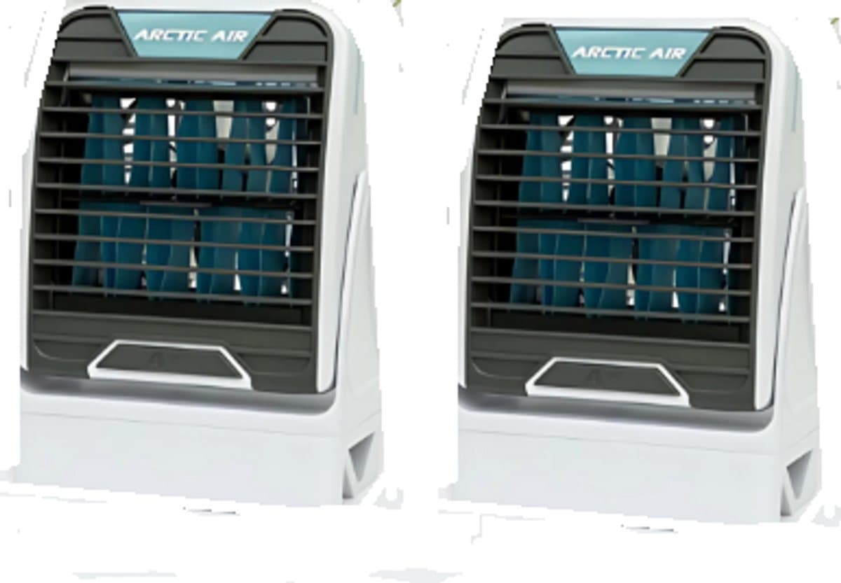 2 stuks Arctic air Go voordeelset - luchtkoeler - aircooler - ventilator - oplaadbaar - mobiele aircooler - 2 standen - ophangen en staand - 2 stuks — afbeelding 1
